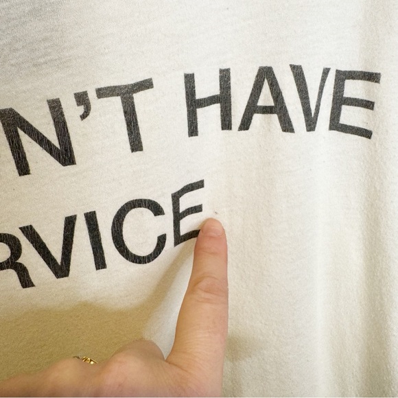 good hYOUman | "I Don't Have Service' Graphic Tank Top Sz. XS/S - Picture 8 of 8
